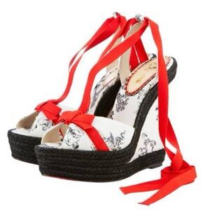 NIB CHRISTIAN LOUBOUTIN ISABELLE 20th Anniversary 
140 Toile De